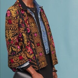 Anthropologie Payton Jacquard Jacket